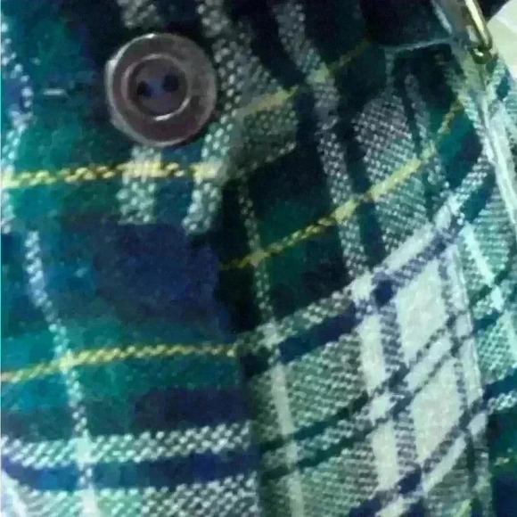 Vintage Women’s Pleated Plaid Wrap Around Skirt 100% Wool Size 8 Non Branded - Picture 6 of 10